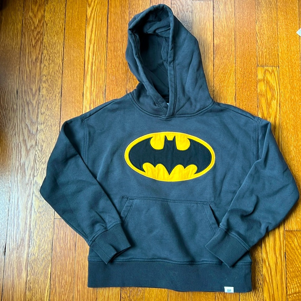 Gap DC Batman hooded gray sweatshirt-Size M (8)